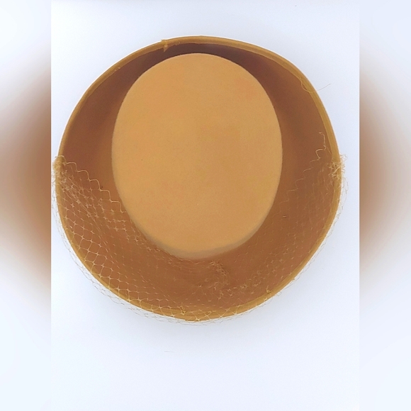 Hepburn Brim Hat, 1930's Brim Hat, Upturned Formal Brim Hat, Necco Wool Hat - Picture 3 of 5